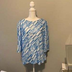 Vintage Canasta Blouse 24W petite